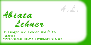 abiata lehner business card